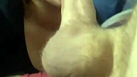 babe sucks husband's big cock in monster blowjob