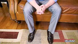 Skinny Jae Scott sucks dick bent over for deep doggystyle pussy fucking