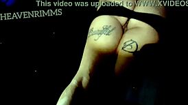 blonde babe in ass less mini skirt