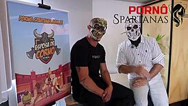 gaby deu uma surra de bucetada no spartano akillies