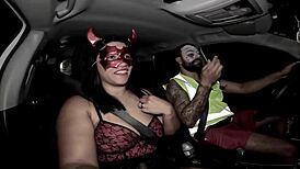 She came back from the halloween party all arrombadinha and gozadinha