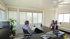 i taste loan agent's dick in office