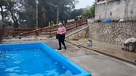 Give me a blowjob in the bathroom