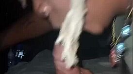 Sneaking Out for Blowjob Chronicles in Car with Boyfriend's Friend