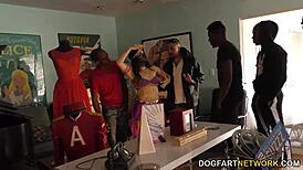 monica sage in interracial gangbang with huge black cocks 😏