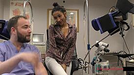 Intriguing behind the scenes of tampa university entrance physical with miss mars spreading