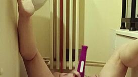 Slave Eats from Bowl in Humiliation BDSM Scene