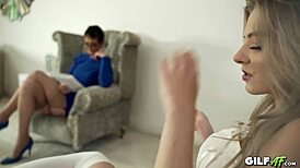 lesbian grandma and teen gabie cum together with dildo