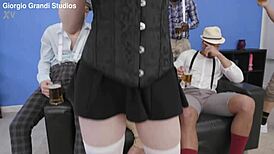 anna de ville in intense group scene with rough action and extreme elements