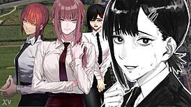 The office lady goes about her daily routine at work