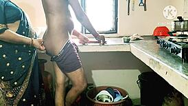 Desi bhabhi interacting with boys in a family setting