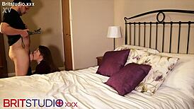 British teen feels so excited sucking dick and getting fucked.