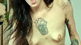 Tall Skinny Girl Squirts During POV Ride