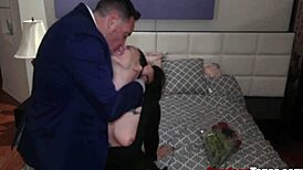 Bosses personalised whore tied up and punished rough