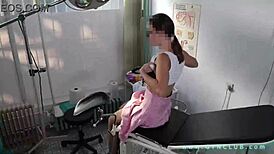 Patient Experiences Hard Orgasm During Gyno Exam in Hospital!