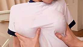 feeling the pleasure of my pet rion doing everything i want, with titty fuck and cum in mouth