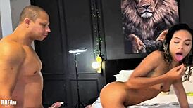 Delivered lunch, ended up fucking skinny whore