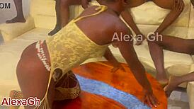 ⭐️5 step sons gangbang petite african teen, watch full?