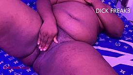 Hot Ebony Pussy Fucks Me Hard and Creamie in Bedroom!