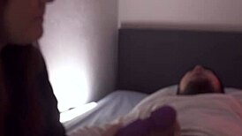 bdsm game with fidelity belt and vibrator