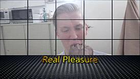 This gay stud loves to suck huge black cocks when he is at work?