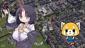 The office lady goes about her daily routine at work