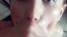 Watch Lena Starr get cum in her eye!