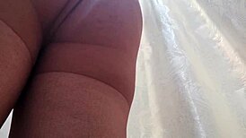 Italian Stepmother Reveals Her Ass And Hairy Pussy In The Changing Room