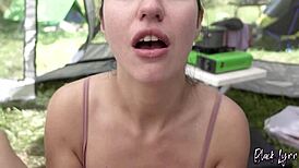 i risked a camping blowjob with the girl next door