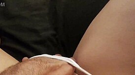 Mature Woman Feels Intense Orgasm From Fingering Her Shaved Pussy