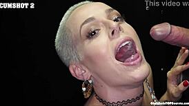 Sidra, you boldly swallow that monster cock's cum