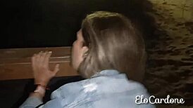 intense doggystyle fucking on the street with facial cumshot