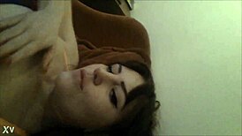 Innocent Brunette Fingers Herself To Squirt In Stranger's House