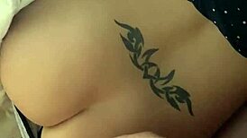 cum on lisa's ass with tattoo