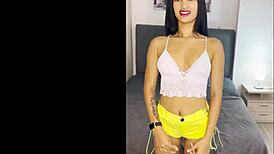 Latina Teen Blows and Deepthroats Big Cock.