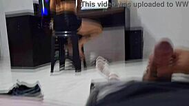 I MASTURBATE FOR MY STEPSISTER WHILE SHE USES THE PC