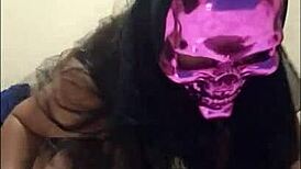 Exhibitionists Flash Bent Over in Dirty Halloween Casting Interview.