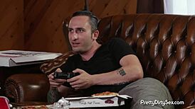 Superior brunette says, 'Fuck me hard'