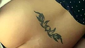 cum on lisa's ass with tattoo