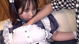 Ayaka 22's ass bounces in creampie fuck