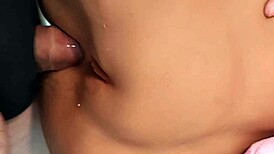 keep fucking her shaved ass with toys in double penetration close-up