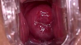 Is that wet pussy squirting so much during hardcore fucking with big tits and shaved hairless body?