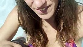 Sexy Milf Slut Gets Blowjob And Facial Fuck By The Pool