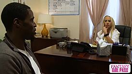 Fantasy Girl Pass - Jason Brown Finds Carla Cox's Shaved Pussy Too Tight in Doggy Lingerie.