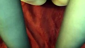 Teen 18+ Couple Tries Footjob in Stockings