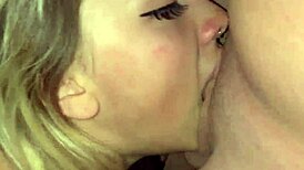 Cum hungry girl pukes on dick in messy deepthroat