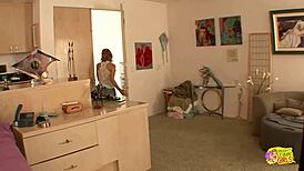 Lexi Gray, Raven Rockette, Riley Madison use dildos in taboo threesome