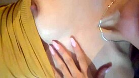 Beautiful Latina Enjoys Solo Time Before Club