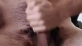 intense masturbation of monster cock by latina amateur