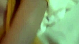 Beautiful Latina Enjoys Solo Time Before Club